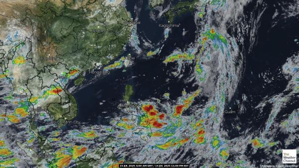 Wallis und Futuna Wetter Wolke Karte 