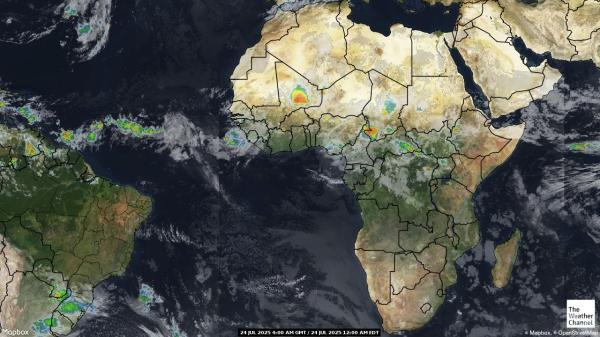 Western Sahara Weather Cloud Map 