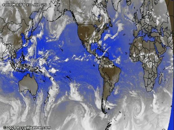 World Weather Cloud Map 