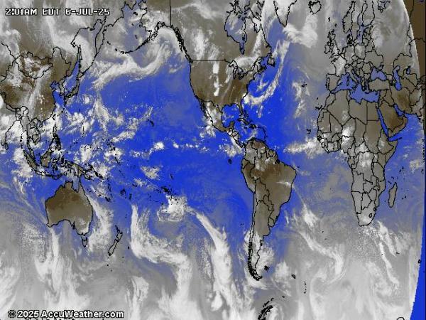 Wereld Weer wolk kaart 