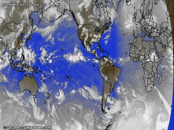 Mundo Mapa del tiempo pronóstico nube 