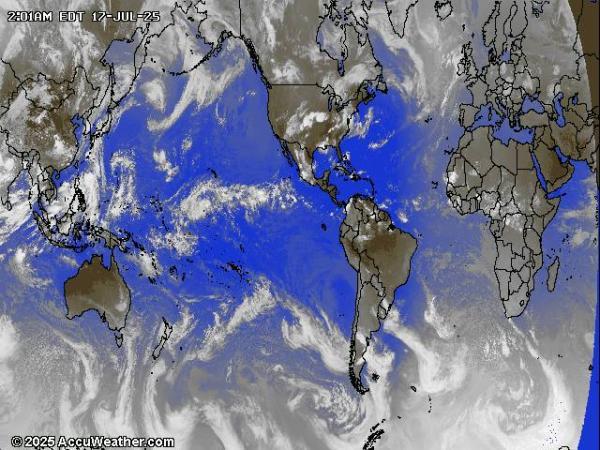 Monde Météo nuage carte 