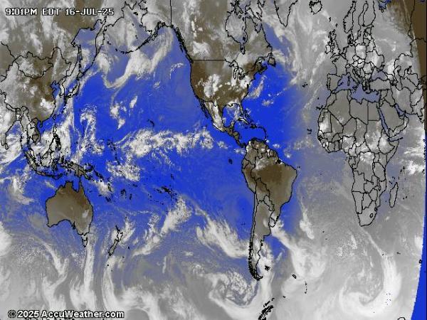 World Weather Cloud Map 