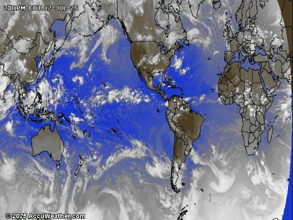 World Weather Cloud Map 