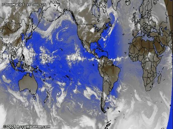 Mundo Mapa del tiempo pronóstico nube 