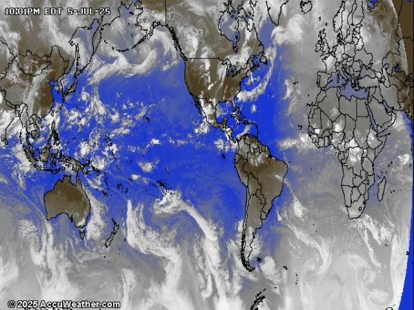 World Weather Cloud Map 