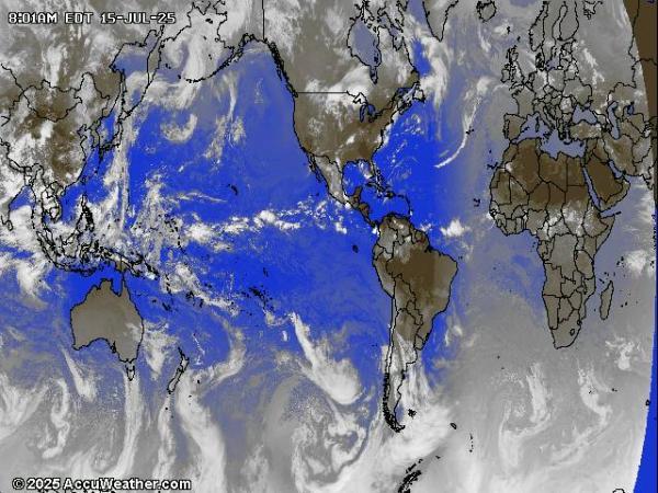 World Weather Cloud Map 