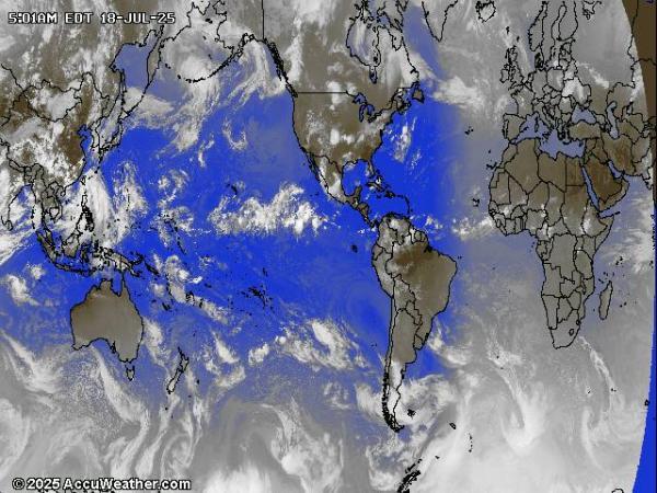 Monde Météo nuage carte 