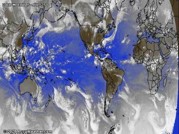 World Weather Cloud Map 