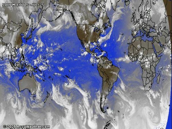 World Weather Cloud Map 