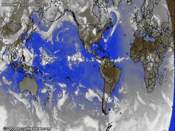 Monde Météo nuage carte 