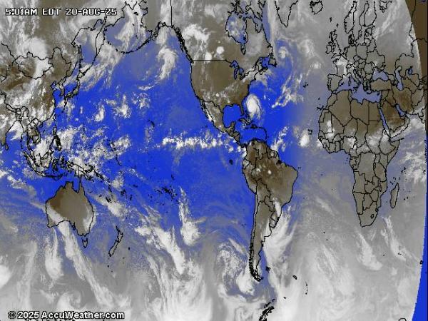 World Weather Cloud Map 