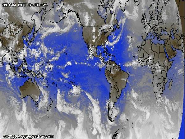 World Weather Cloud Map 