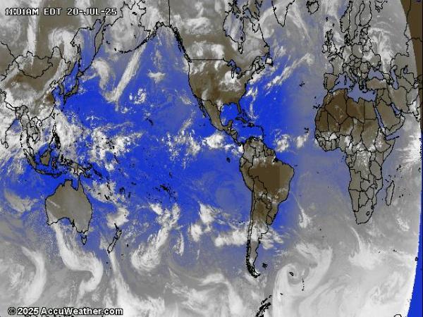 World Weather Cloud Map 