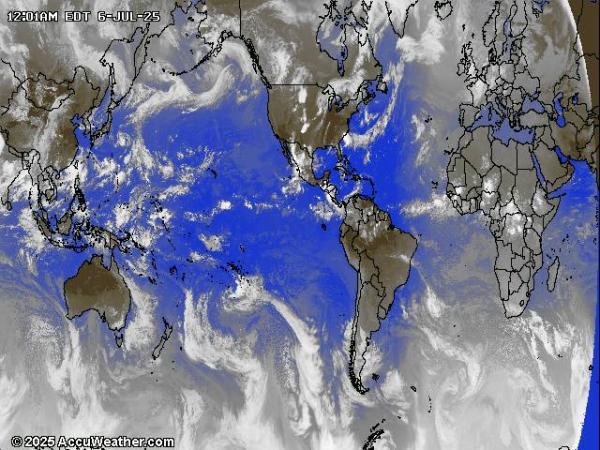 Mundo Previsão do tempo nuvem mapa 