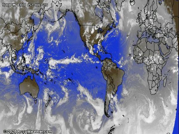 World Weather Cloud Map 