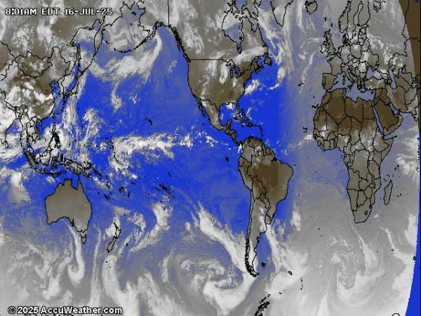 World Weather Cloud Map 