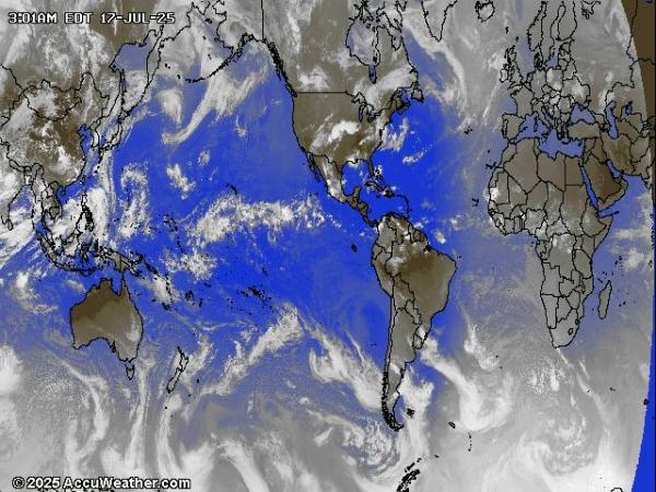 Monde Météo nuage carte 