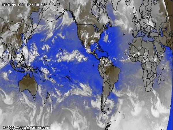 World Weather Cloud Map 