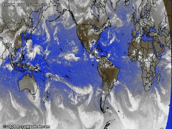 World Weather Cloud Map 