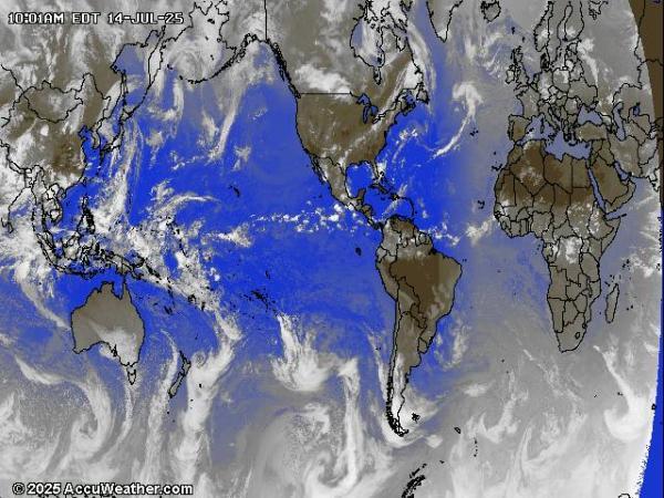 World Weather Cloud Map 