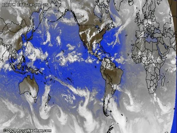 Mundo Mapa del tiempo pronóstico nube 