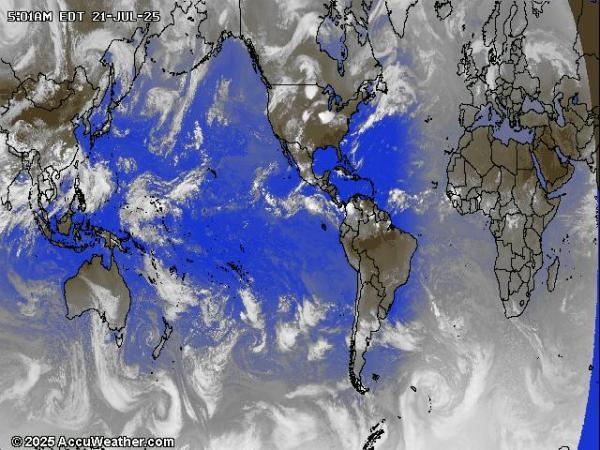 Mundo Mapa del tiempo pronóstico nube 