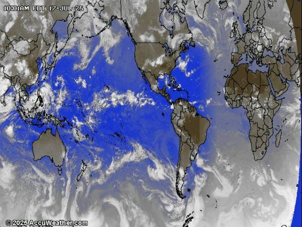 Monde Météo nuage carte 