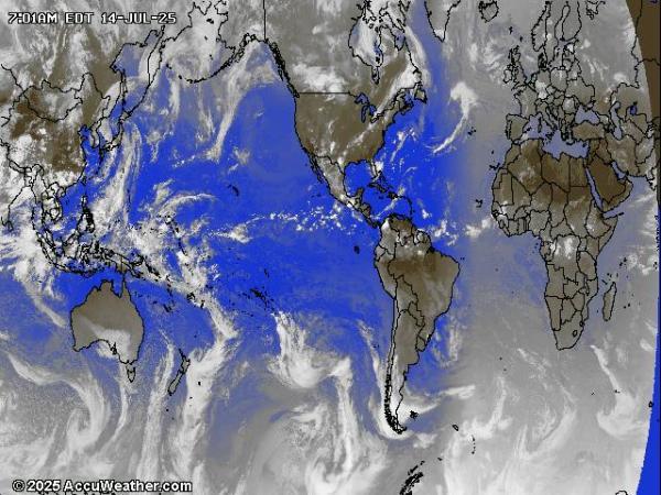 World Weather Cloud Map 