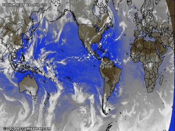 World Weather Cloud Map 
