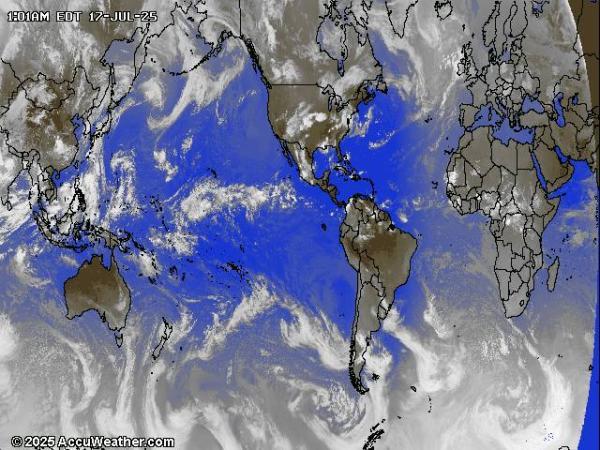 World Weather Cloud Map 