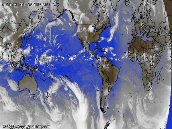 World Weather Cloud Map 