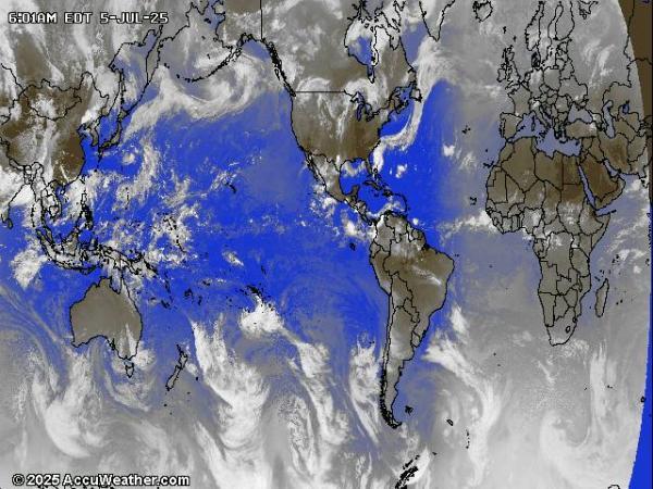 Monde Météo nuage carte 