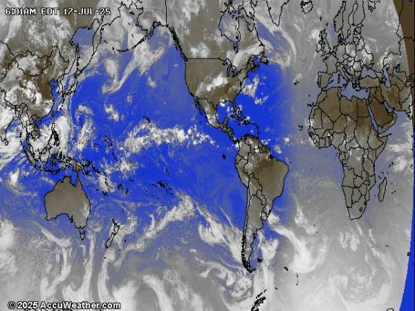 World Weather Cloud Map 