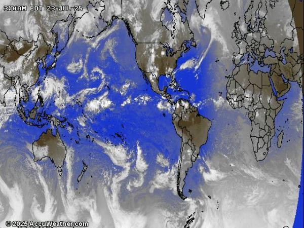 World Weather Cloud Map 