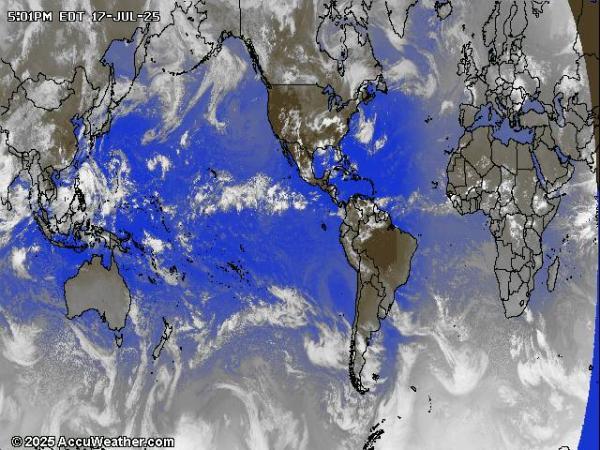 World Weather Cloud Map 