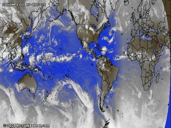 Monde Météo nuage carte 