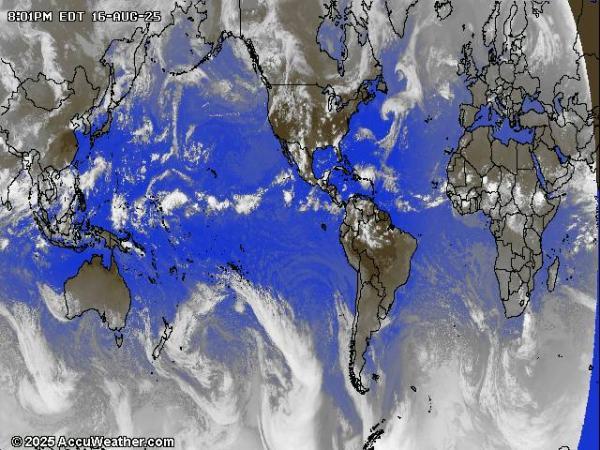 World Weather Cloud Map 