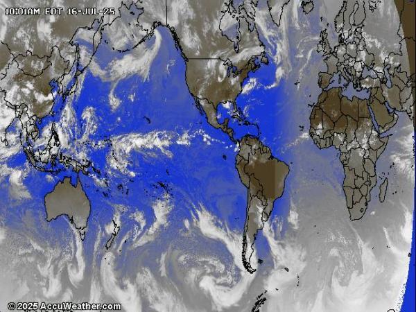 World Weather Cloud Map 