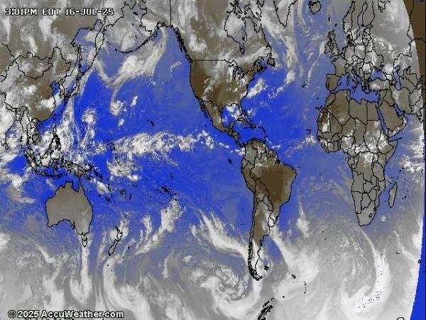 World Weather Cloud Map 
