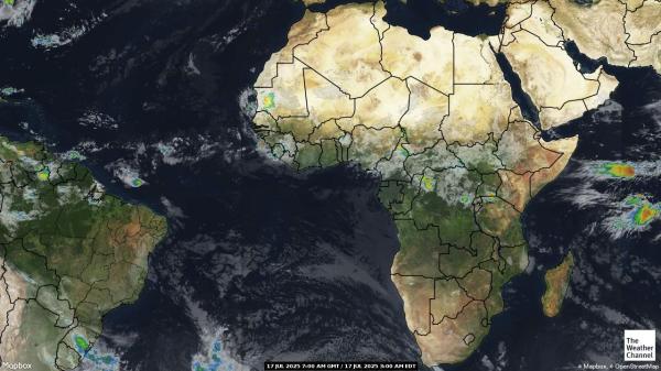 Zimbabwe Meteo nuvola mappa 