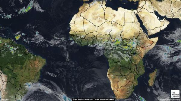 Zimbabwe Chmura pogoda mapa 