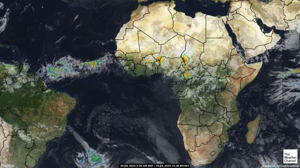 Zimbabwe Meteo nuvola mappa 