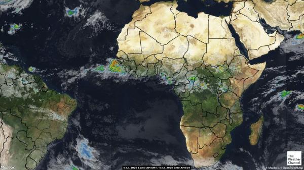 Zimbabwe Vejret sky kort 