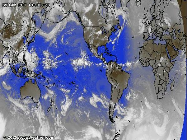 north pole weather  map