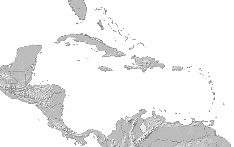 Caribbean map time zones