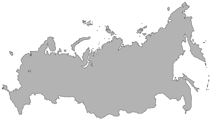 Russia map time zones
