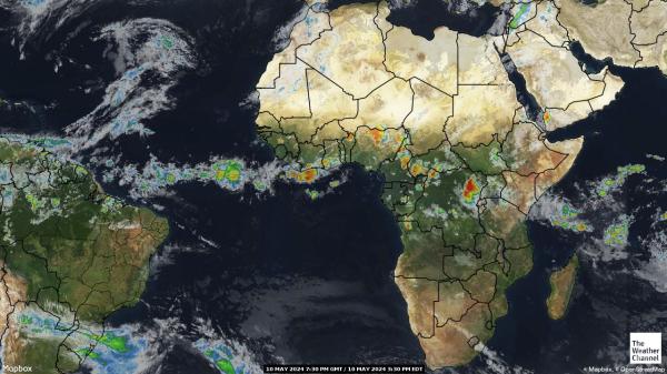 Africa Meteo nuvola mappa 