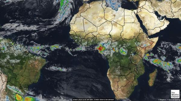 Африка времето облачна карта 
