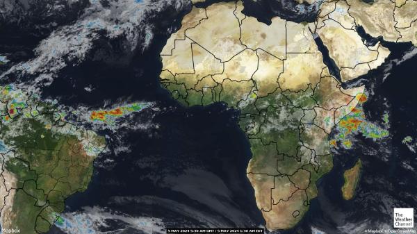 Африка времето облачна карта 
